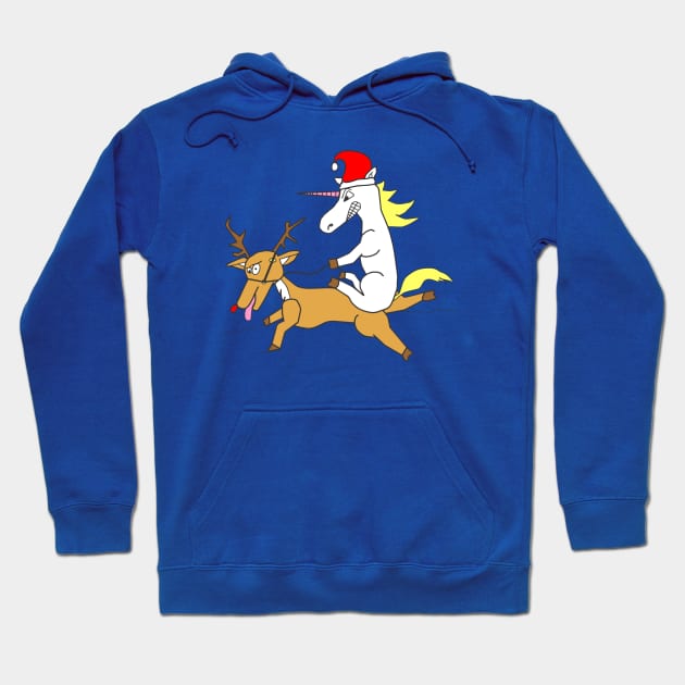 Unicorn Santa Hoodie by GreysonCole